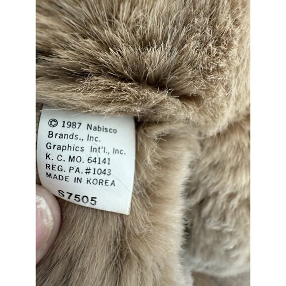 1987 Nabisco Plush Butterfinger Bear 15" Stuffed Animal in Candybar T-Shirt - Picture 3 of 8